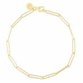 thumbnail image 4 of 14K Lungo Paperclip Chain Necklace, 4 of 7