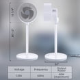 thumbnail image 3 of Simple Deluxe 7 inch 3 Speed Pedestal Fan with Remote Control, 3 of 8