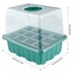 thumbnail image 2 of 5 Bandejas De Inicio De Semillas, Kit De Inicio De Semillas Ajustable De Humedad De 12 Celdas Con Tapas Elevadas Y Bandejas De Cultivo De Invernadero De Base Mini Propagador Para El Inicio Del Crecim Muyoka Hogar, 2 of 7