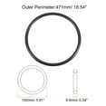 thumbnail image 2 of Uxcell Universal Sewing Machine Motor Stretch Belt Thick 19" (471mm), 2 of 5