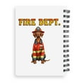 thumbnail image 2 of Firefighter Vizsla Hero Rescue Fire Dept Fireman USA Flag Spiral Bound Journal Vizslas Dog Lover Gifts Idea 5x7in Spiral Notebook - 02026, 2 of 5