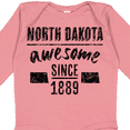 thumbnail image 4 of Inktastic North Dakota Awesome Since 1889 Boys or Girls Long Sleeve Baby Bodysuit, 4 of 5