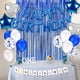 thumbnail image 5 of Injueey 24 Uds globos metálicos corazón estrella azul confeti globo decoración de fiesta de cumpleaños niños adultos bolas de aire Navidad Kits de decoración para fiestas, 5 of 6