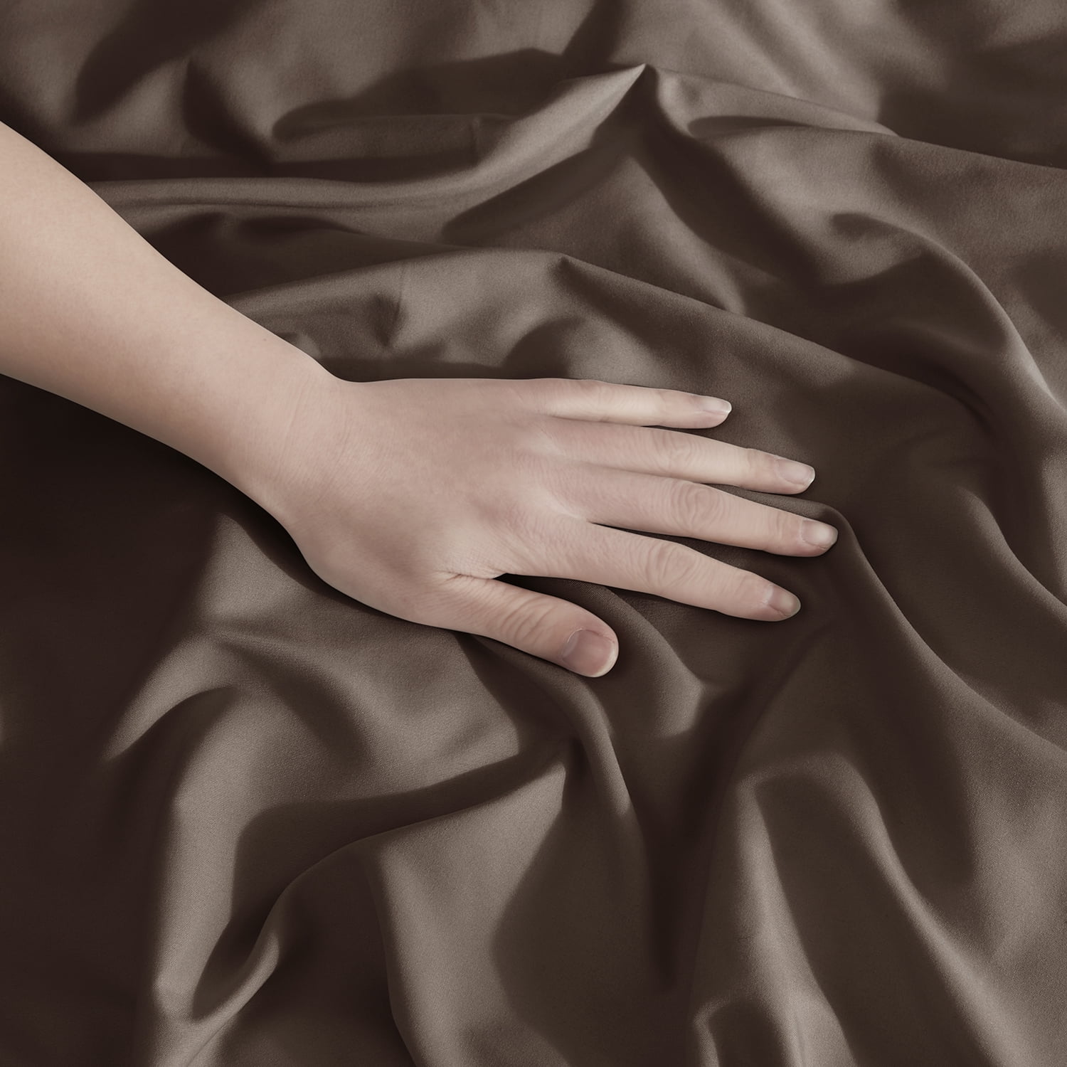 LammaLoe Duvet Cover King 3 Piece, Luxury Microfiber Bedding Sets with 2 Pillow Shams, chocolate Brown
