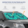 thumbnail image 4 of Haiem Blue Floral With Butterflies Windshield Sun Shade: Universal Foldable 2-Piece Car Front Window Sunshade - Blocks Uv Rays, And Reduces Heat,Essential Car Accessory Medium, 4 of 7