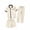 Khaki, variant on Men's 3 Piece Set Plaid Trim Button-down Shirt with Drawstring Waist Pants and Shorts Textured Outfit for All Season