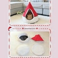 thumbnail image 4 of Tienda de campaña para gatos, cueva, árbol de Navidad, cómoda cama triangular para gatos, 4 of 8