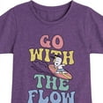 thumbnail image 3 of Peanuts - Summer Edition - Snoopy - Go with the Flow - Toddler & Youth Girls Short Sleeve Graphic T-Shirt, 3 of 5