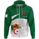 thumbnail image 3 of Sudadera con capucha y cremallera con el emblema nacional argelino y la bandera de Argelia para hombre, ropa informal deportiva para niños, 3 of 5