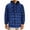 Blue, variant on Flannel Plaid Shirt Jacket for Men Heavyweight Quilted Polyester Lined Snap Zip Up Hoodie Sweatshirt Coat (XL, Blue 01)