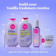 eos Vanilla Cashmere Whipped Body Butter, 72 Hour Moisturizing Body Butter for Dry Skin with Shea, Cocoa & Argan Oil, 12 oz