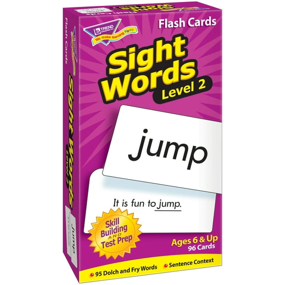 TREND Sight Words  Level 2 Skill Drill Flash Cards