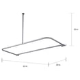 thumbnail image 4 of Kingston Brass CC3131 D-Type Shower Curtain Rod CC3131, 4 of 4