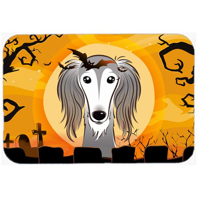 Halloween Saluki Kitchen & Bath Mat, 24 x 36 in.