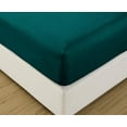 thumbnail image 4 of DNG Creations 3-Piece Fitted Sheet Set 12-Inch Deep Pocket (Solid Aqua Blue Twin), 4 of 4