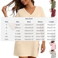 thumbnail image 3 of Womens Swimsuit Cover Up Short Sleeve V Neck Bathing Suit Civerup Summer Casual Beach Dresses Plus Size Fashion, 3 of 7