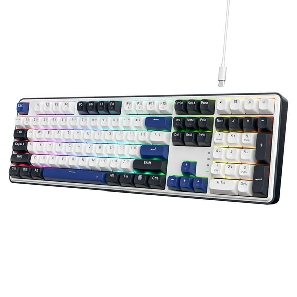 Redragon K689 Wired Gasket RGB Gaming Keyboard, 104 Keys + Extra 4 Hotkeys Mechanical Keyboard w/Upgraded Hot-swappable Socket, 3-Layer Noise Dampening, Mixed Color Keyc