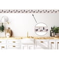 thumbnail image 3 of Concord Wallcoverings Wallpaper Border Animals Pattern Fish Duck Bear Deer on Map for Cottage, Beige Blue White Brown Black, 9.25 Inches by 15 Feet FS4956B, 3 of 4