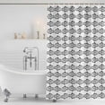 thumbnail image 3 of Ocean Brown Fish Shower Curtain, Waterproof Shower Curtains for Bathroom, Summer Fishing Coastal Nautical Simple Washable Fabric Bathtub Curtain Set Bath Decor with 12 Hooks Extra Long 72"x96", 3 of 8