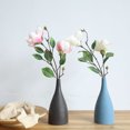 thumbnail image 3 of Gwong Decoración hogareña 1pc 2 cabezas artificial magnolia seda flor home cafe tienda hotel fiesta fiesta Gwong 21006873, 3 of 6