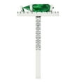 thumbnail image 3 of 2.38 ctw with Simulated Diamond Halo Accents Anniversary Ring for Women | Pear Cut Simulated Emerald | Hyperallergenic Solid 18K White Gold, 3 of 5