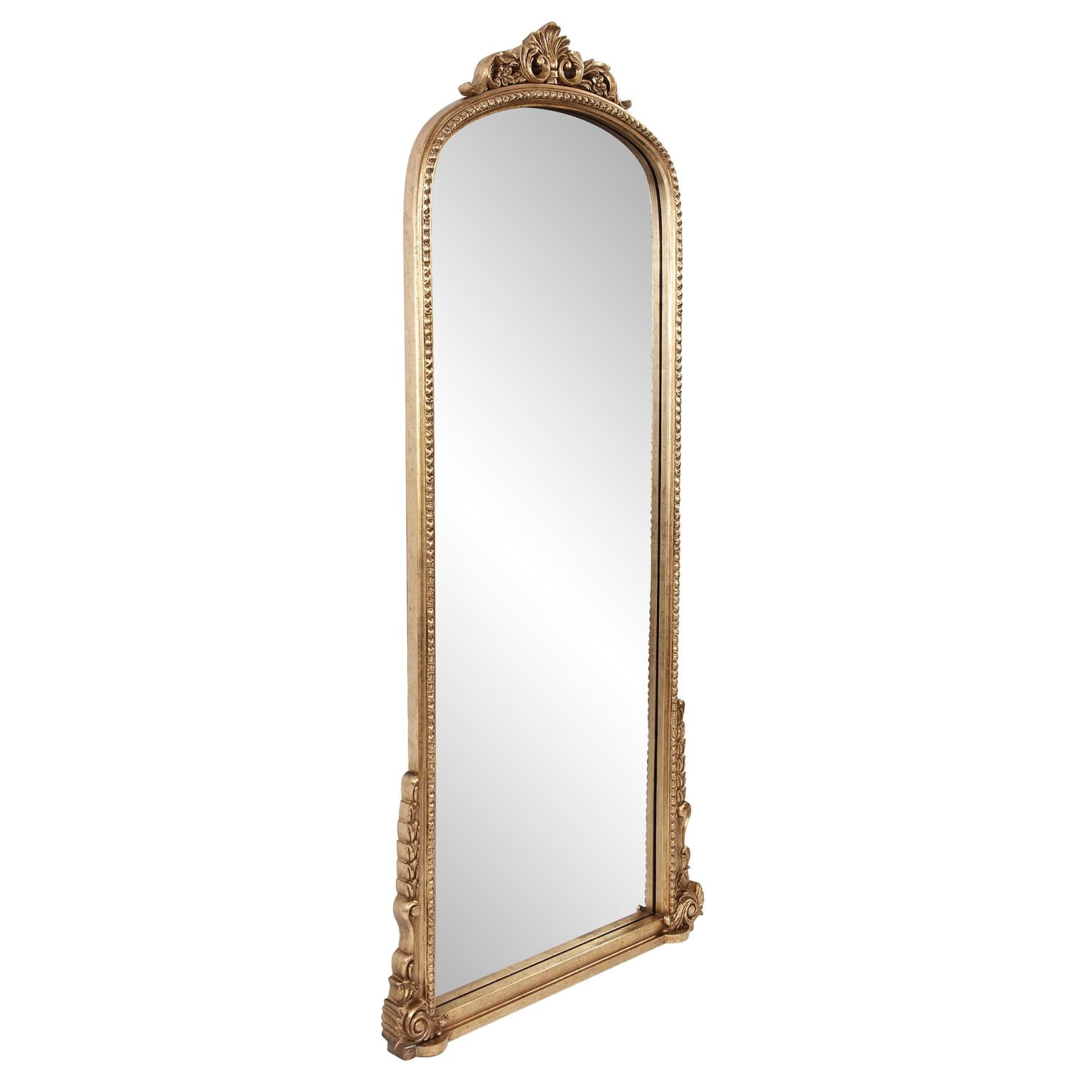 Tyler Dillon Hand Crafted Wood Framed Mirror in Antique Gold