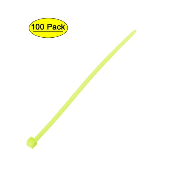 4 Inch 0.09 Inch Green Nylon Cable Ties Self-Locking Zip Ties 100 Pack