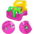 thumbnail image 3 of AIPINQI 3-in-1 Kids Swing Seat,Secure Swing Seat with High Back and T-Bar Detachable Swing Seat for Playground Outdoor,Loaded up to 120kg for 3-10 Years Kids,Pink, 3 of 6
