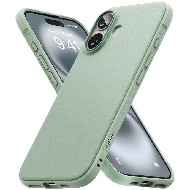 Funda de teléfono Ringke Onyx compatible con iPhone 16 Plus - Mint