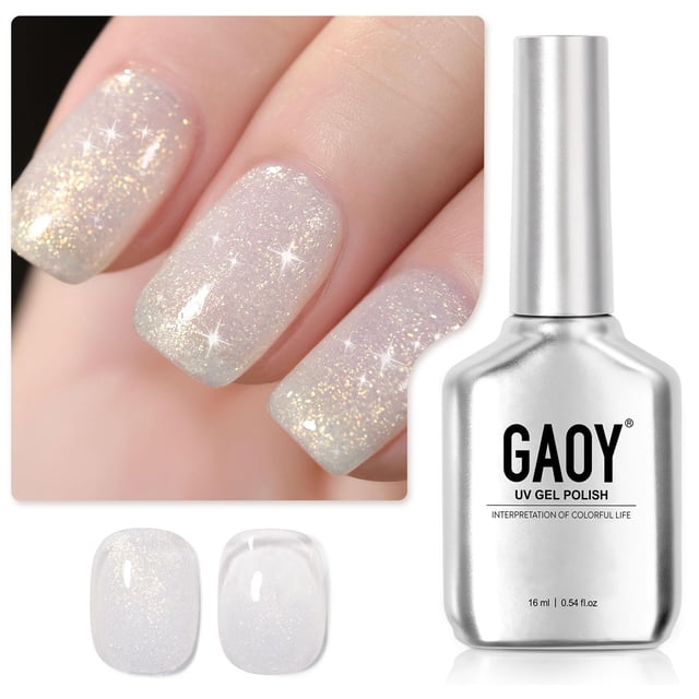 Esmalte de uñas GAOY Shimmer Gel 16 ml Translúcido Jelly Glitter