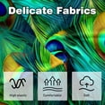 thumbnail image 3 of Peacock Feathers Chair Pillow Covers Set of 2 Throw Pillow Decorative Pillows Velvet with Unique Patterns for Various Occasions - Available in 16x16, 18x18, and 20x20 Inches, 3 of 6