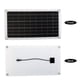 thumbnail image 3 of Irfora 12V 20W Panel solar Célula solar de silicio monocristalino con doble cargador de coche USB Clip de cocodrilo encendedor DIY Impermeable Camping Panel portátil de energía solar Compatible para i Irfora Cargador de panel, 3 of 7