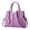 Purple, variant on Purse and Handbags for Women Leather Tote Shoulder Handle Satchel Bags Ladies Large Capacity Bag with Adjustable Strap