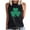 Black, variant on ABATAB St. Patrick's Day Shirt for Women Casual Crewneck Sleeveless Tank Tops Graphic Clover Tee