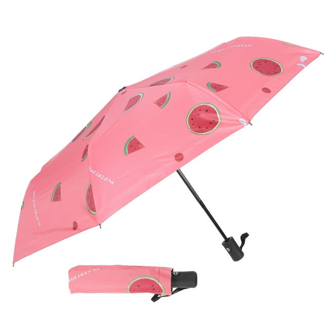 KAKOWELY Paraguas automático, paraguas para lluvia y sol, paraguas plegable con protección UV.
