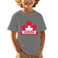 thumbnail image 1 of T-shirt Graphique de Festival pour Garçons Drapeau du Canada Col Rond Manches Courtes Tee Enfants Fête du Canada 1st July Tee Décontracté Parfait pour Célébration de la Fête du Canada, 1 of 5