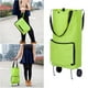 thumbnail image 4 of 1 carrito de compras plegable, ecológico, plegable, tipo remolcador, portátil, de tela Oxford, con ruedas (verde), 4 of 5