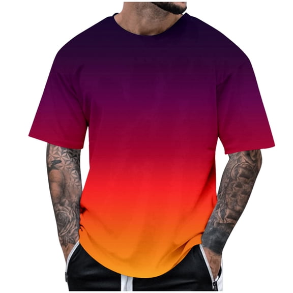 Bibifish Mens T Shirts Short Sleeve Crew Neck Graffiti Character Back Print Tees Y2K Hop Oversized Black Tops