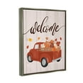 thumbnail image 3 of Country Pumpkin Harvest Welcome Holiday Graphic Art Luster Gray Framed Art Print Wall Art, 3 of 6