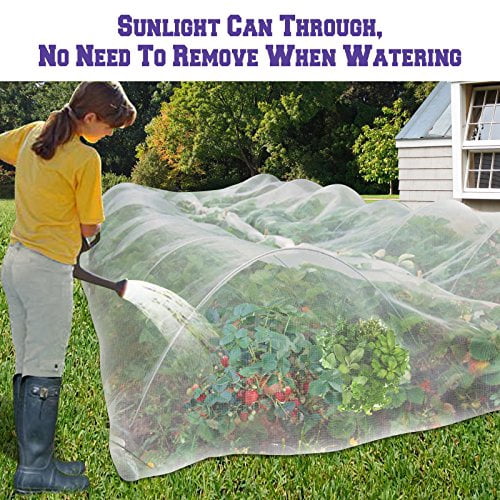 Strong Camel Multi Sizes Garden Mosquito Netting Bug Insect Net Hunting Barrier Blind Garden (8'X20')