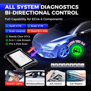 Autel Maxicom MK908 Pro II Car Diagnostic Scanner, Bidirectional Control J2534 Online, 38+ Services, 3000+ Active Tests