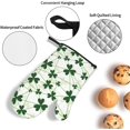 thumbnail image 4 of St Patrick''s Day Oven Mitts and Pot Holders 4 Pcs Sets for Kitchen, Cooking Gloves Heat Resistant Oven Mitt Gloves Non Slip Potholders for Grilling, 4 of 6
