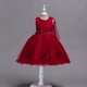 thumbnail image 1 of Vestido de verano para niños, vestido de boda para niños, falda de malla con lazo grande para niñas, vestido rojo para niñas, 1 of 6