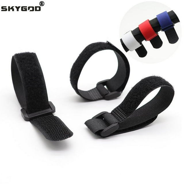 Cable Ties Reusable Self Adhesive Black Width 20mm Nylon Strap Reverse Buckle Line Wire Organizer Hook Loop Bundle Fastener 20x300mm 50 pieces
