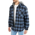 thumbnail image 2 of Sherpa-Lined Hooded Flannel Shirt-Jacket, 2 of 5