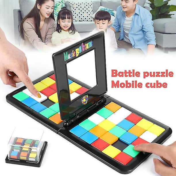 Juego de deportes de batalla colorido interactivo para padres e hijos, cubo de rompecabezas 3d, cubo de competición, niños y adultos