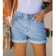 thumbnail image 2 of Pantalones cortos de mezclilla Onlypuff para mujer, denim Boyfriend, azul claro, talla M, 2 of 4