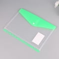 thumbnail image 2 of Precio reducido por tiempo limitado!Bolsa para documentos tridimensional A4 con 11 agujeros, bolsa de almacenamiento transparente esmerilada para exámenes de estudiantes con broches y etiquetas, 2 of 4
