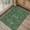 thumbnail image 2 of WIPONKEN 2x3 Area Rugs Morris Carpet for Living Room Bedroom Dining Room Office Farmhouse, Machine Washable Non Slip Vintage Persia Rug Green, 2 of 7