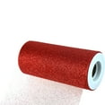thumbnail image 2 of Sparkling Glitter Tulle Fabric Roll, 25-Yard x 6-Inch - Red, 2 of 2